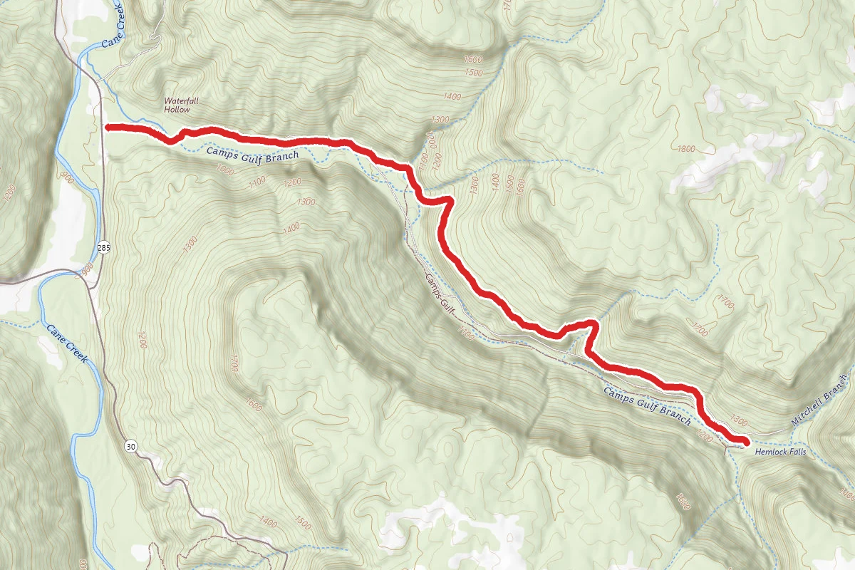 Prater Place and Hemlock Falls Trail
