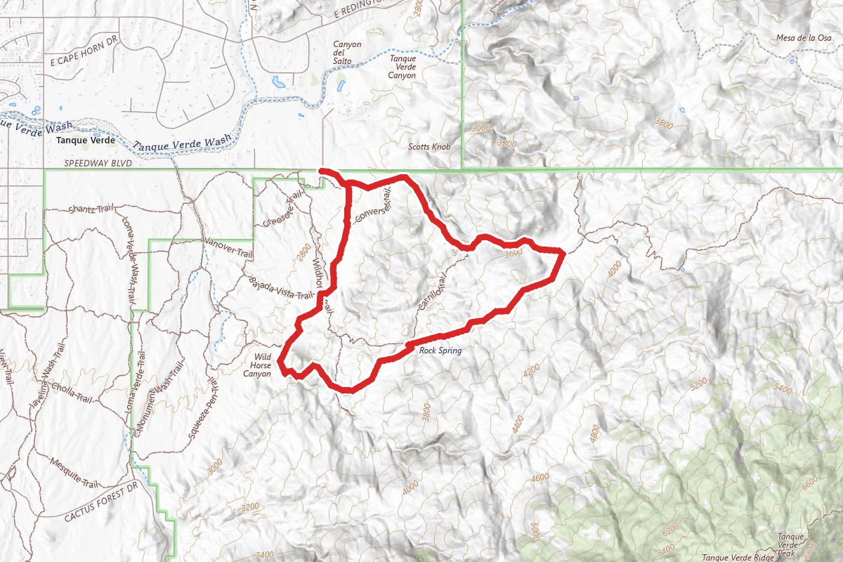 Garwood Dam To Douglas Spring Loop Trail