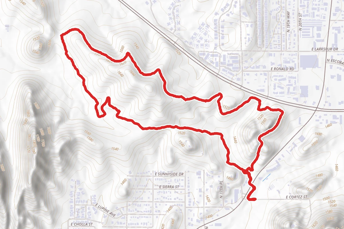 Phoenix Mountain Preserve Loop via Cave Creek Road