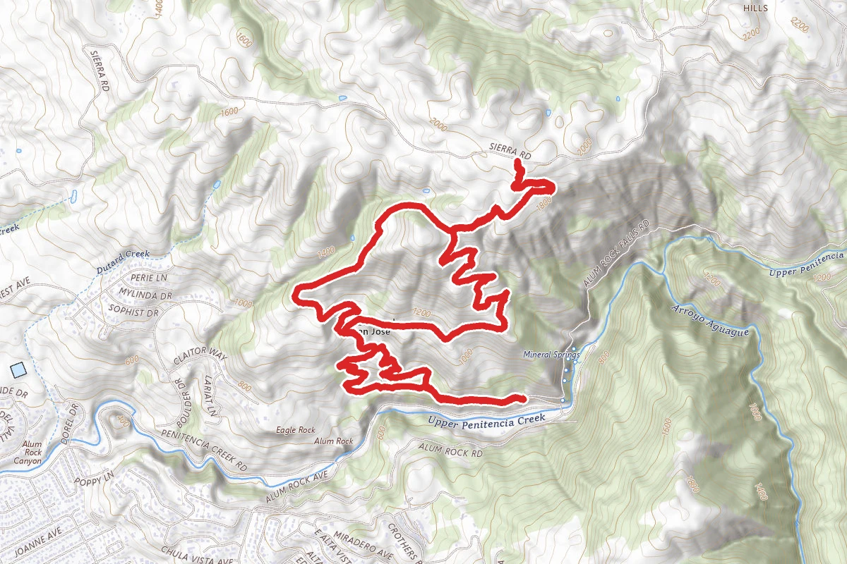 North Rim Trail To Sierra Vista Point Loop