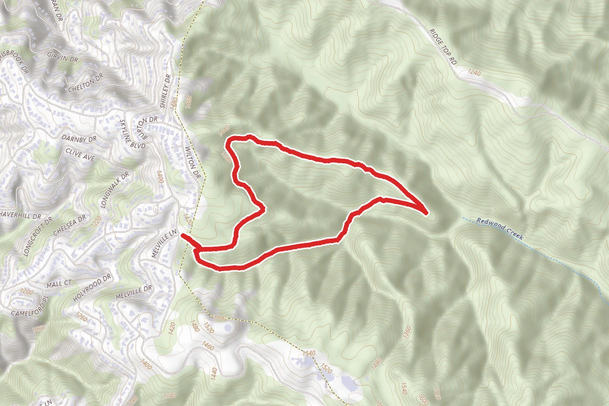 Tres Sendas, French and West Ridge Trail Loop