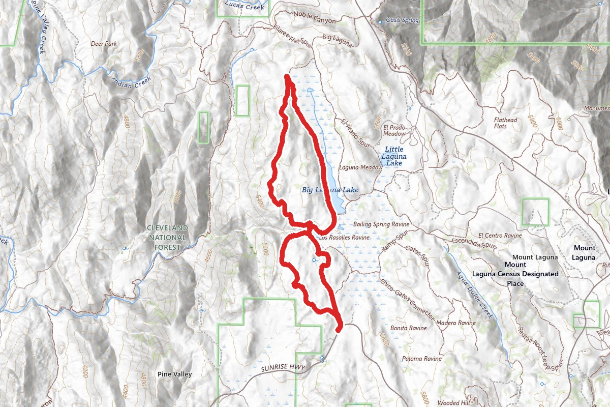 Sunset Trail to Big Laguna Trail Loop