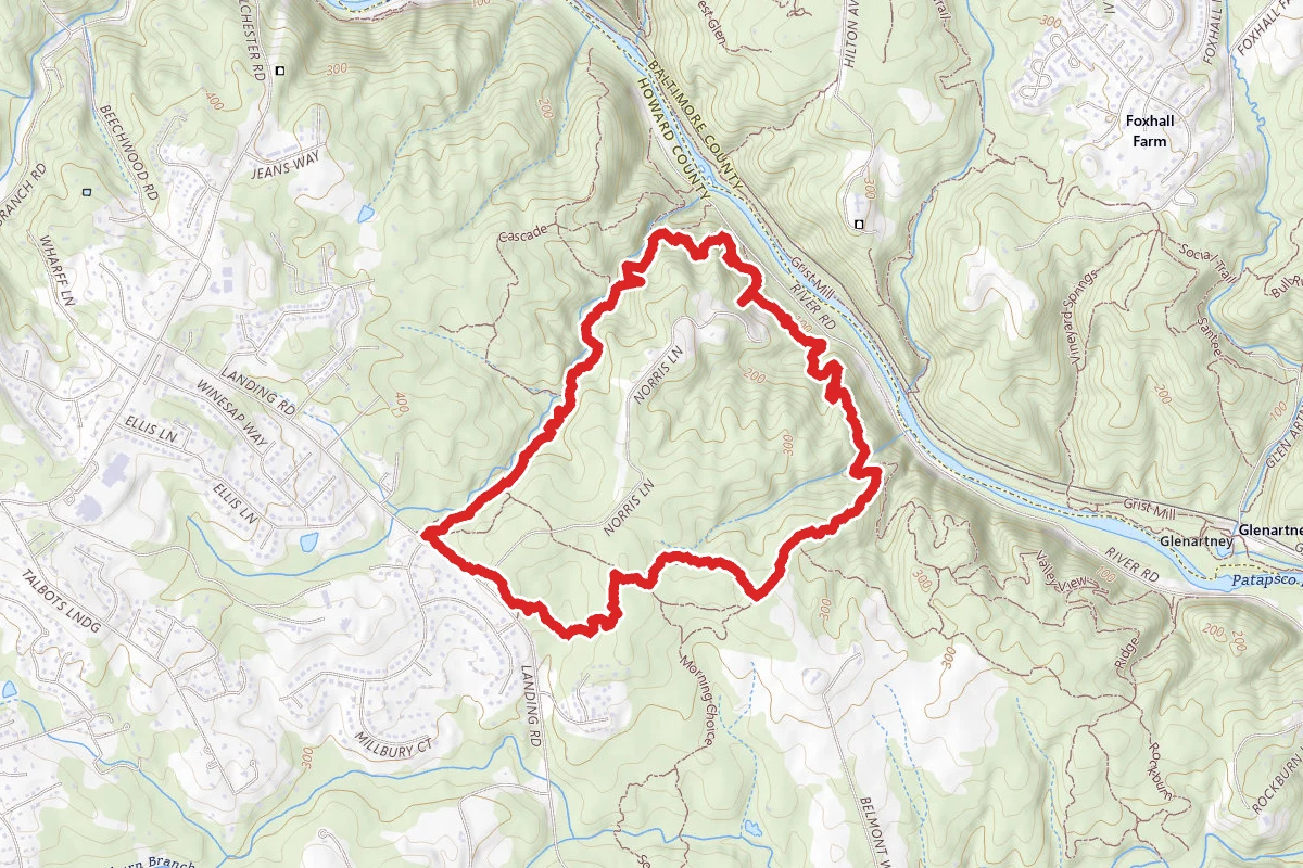 Cascade Falls, Valley View, and Chuck Norris Loop