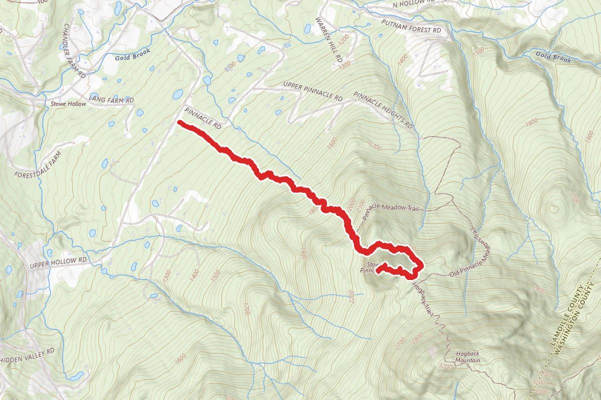 Stowe Pinnacle Trail