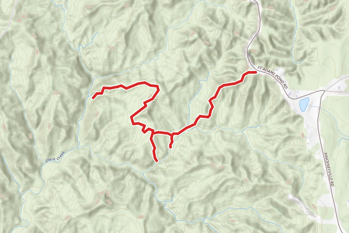 Clark Creek Trail to Waterfall Trail