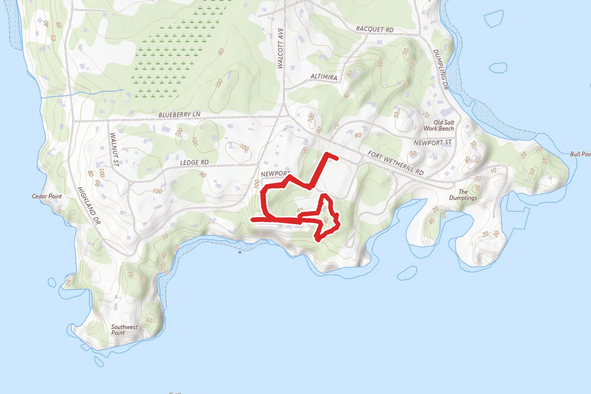 Fort Wetherill State Park Trail