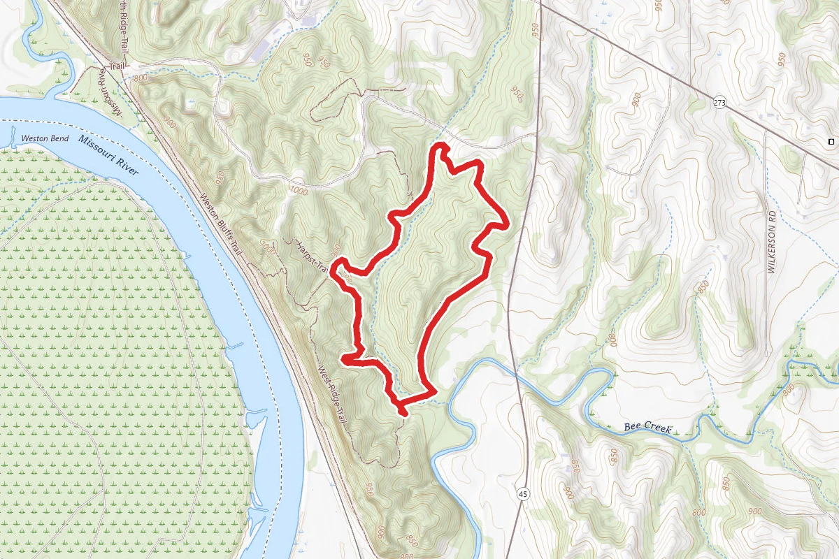 Weston Bend State Park Paved Bicycle Loop