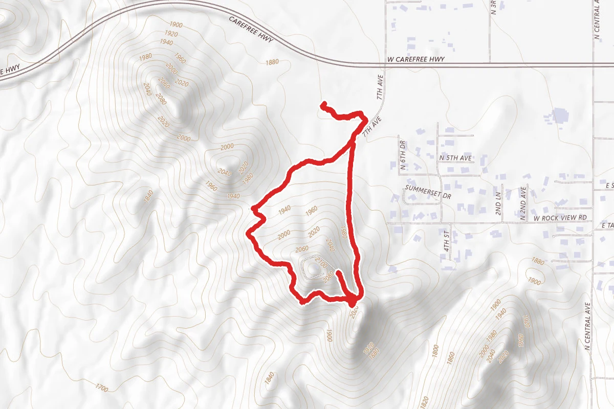 Sidewinder and North Tower Road Loop