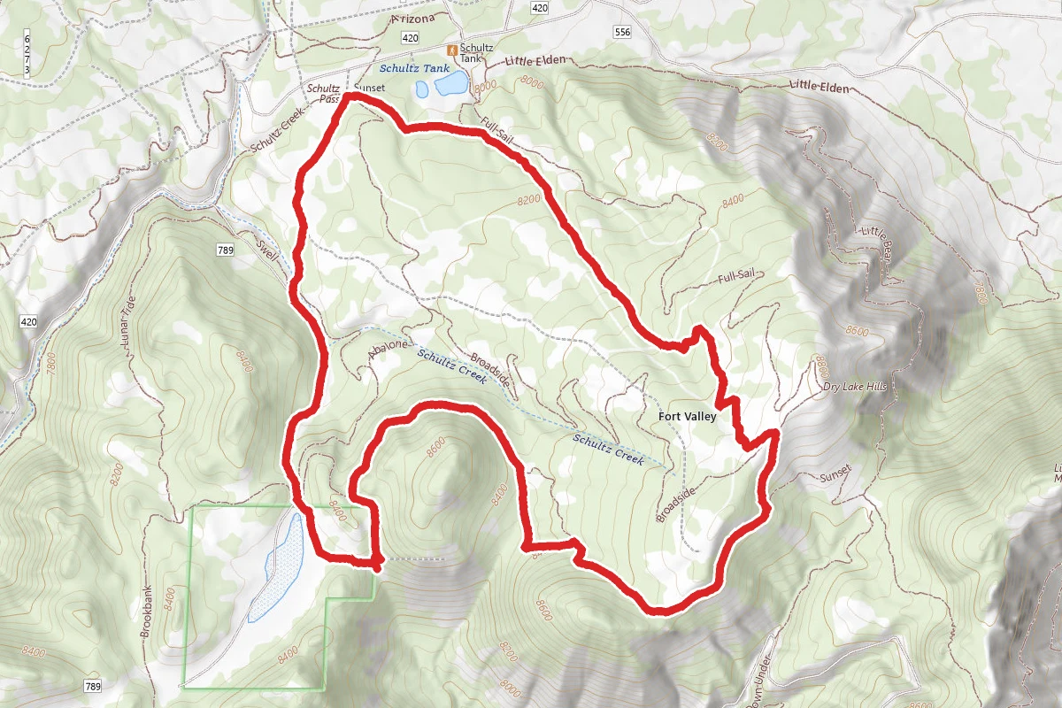 Sunset Trail to Brookbank Trail Loop