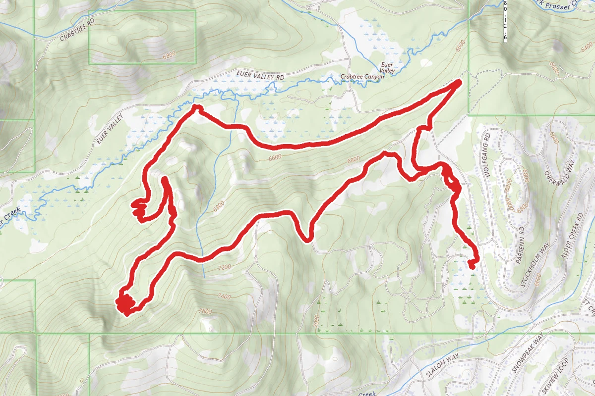 Alder Creek, Sundance, Hastings, Hidden Gem, and South Valley Road Loop