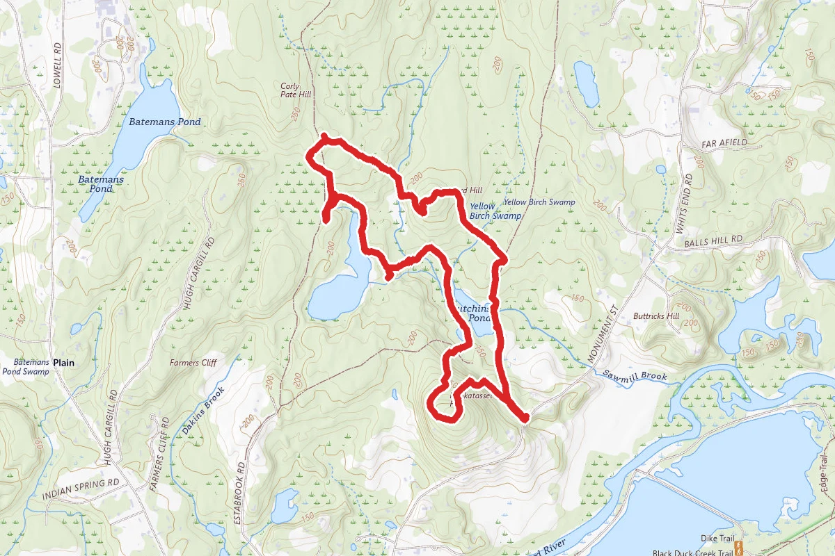 Estabrook and Punkatasset Woods Loop