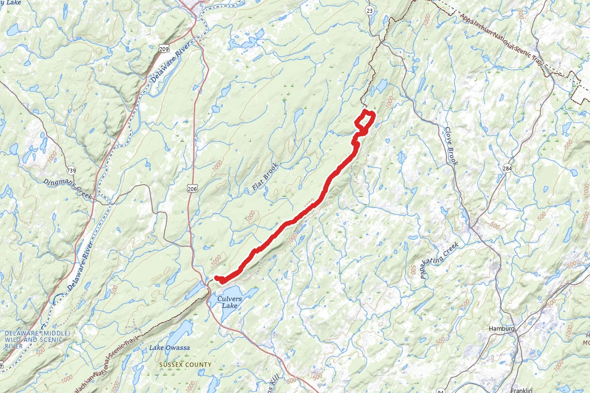 Sunrise Mountain and High Point via Appalachian Trail