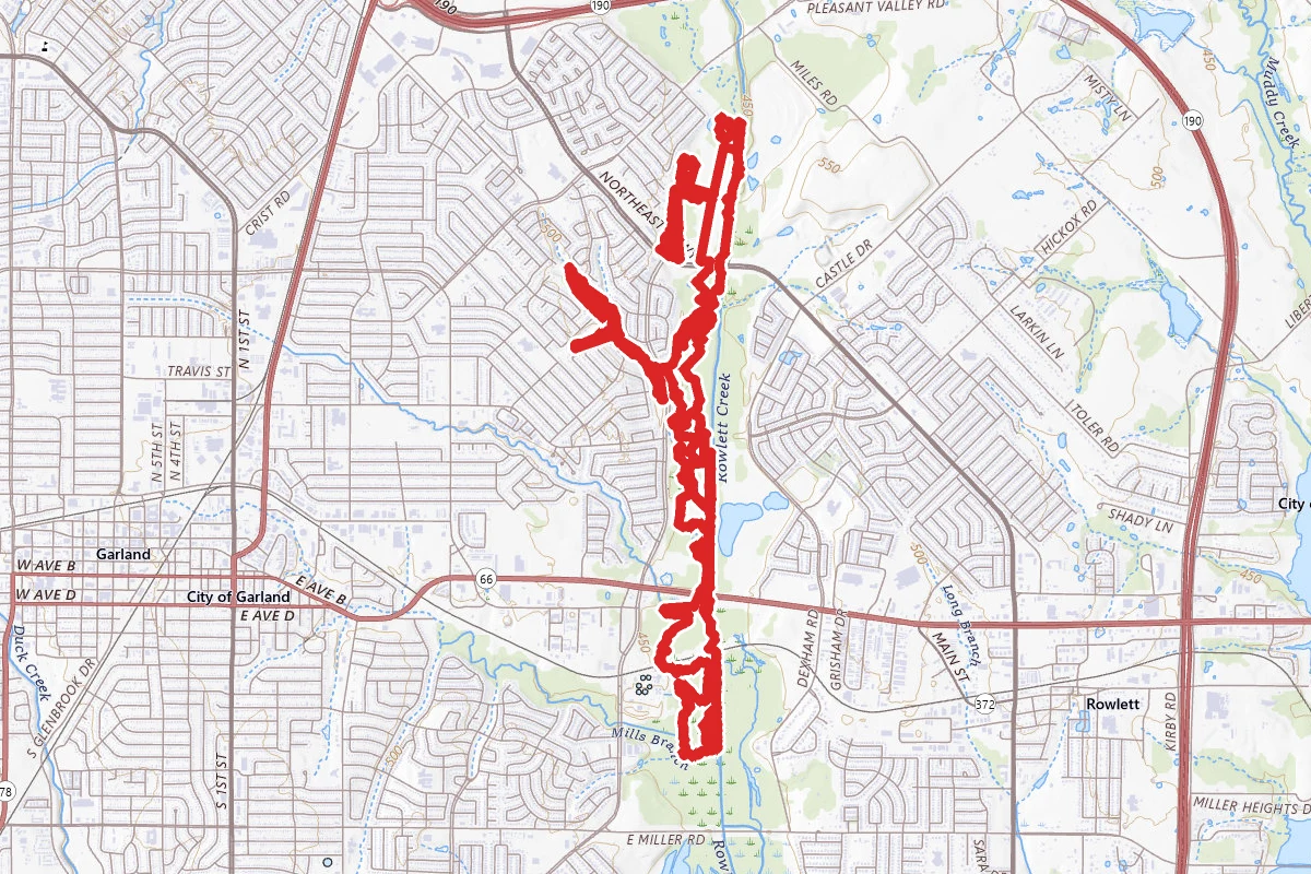 Rowlett Creek DORBA Trail