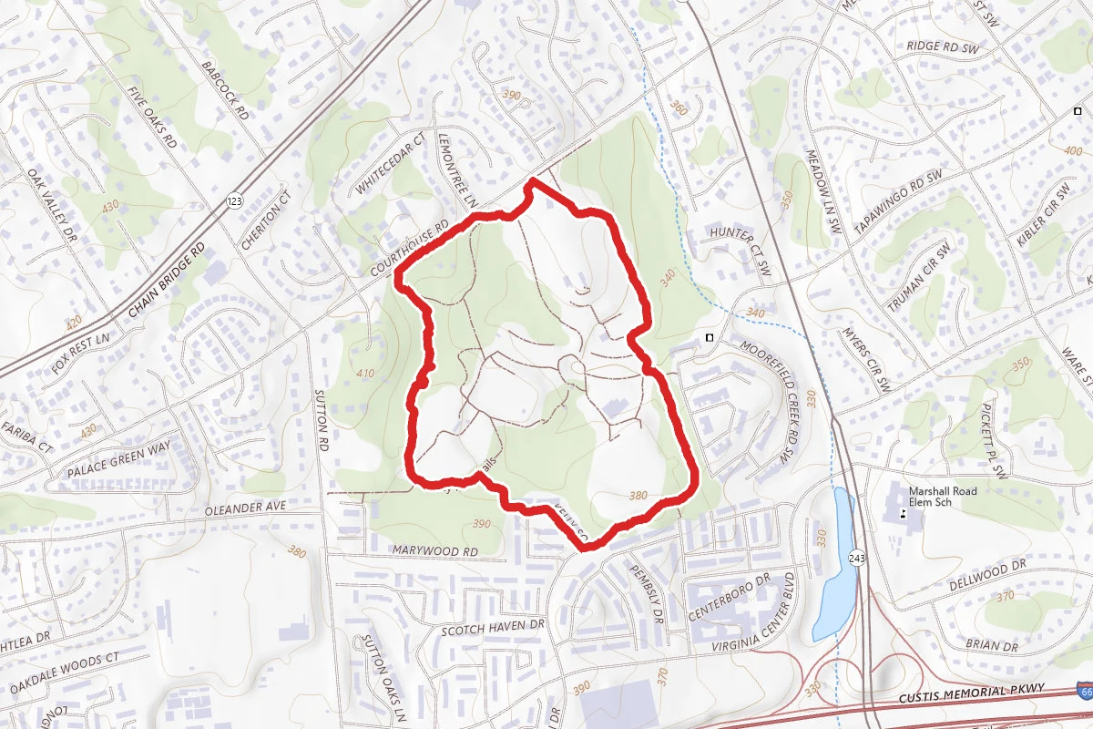 Nottoway Park Outer Loop and Fitness Trail