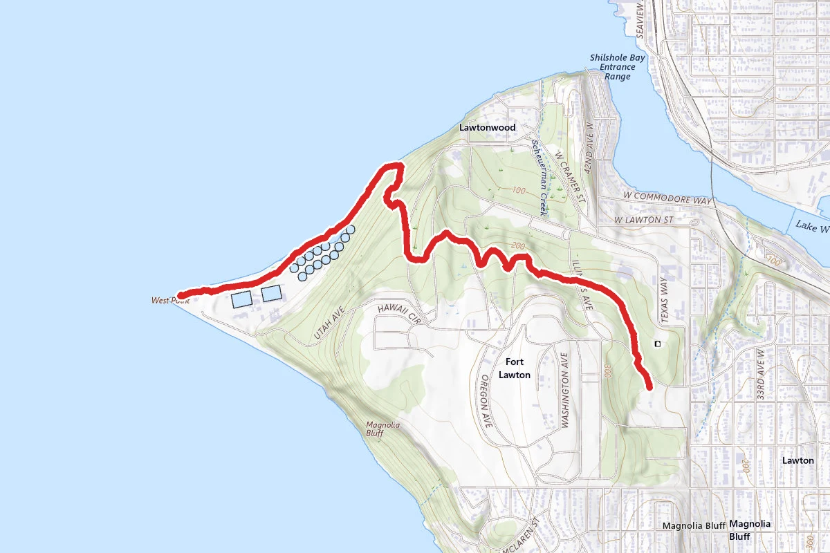 West Point Lighthouse to Discovery East Lot