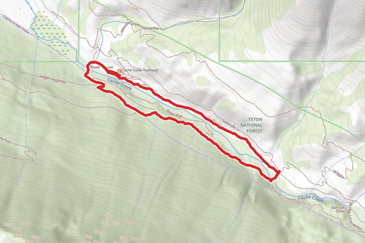 Cache Creek and Hagen's Trail Loop