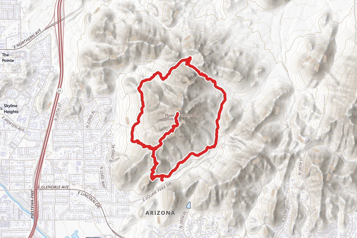 Piestewa (Squaw) Peak and Freedom Loop Trail