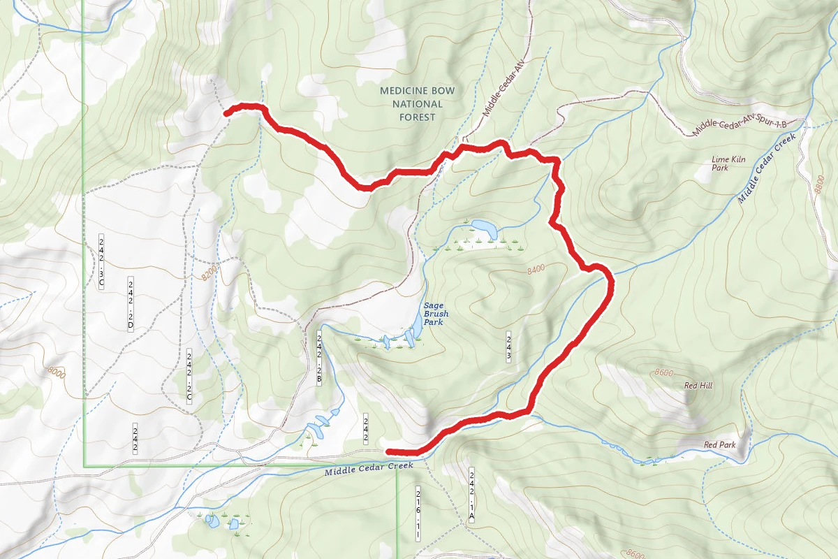 Middle Cedar Atv Spur 1.A