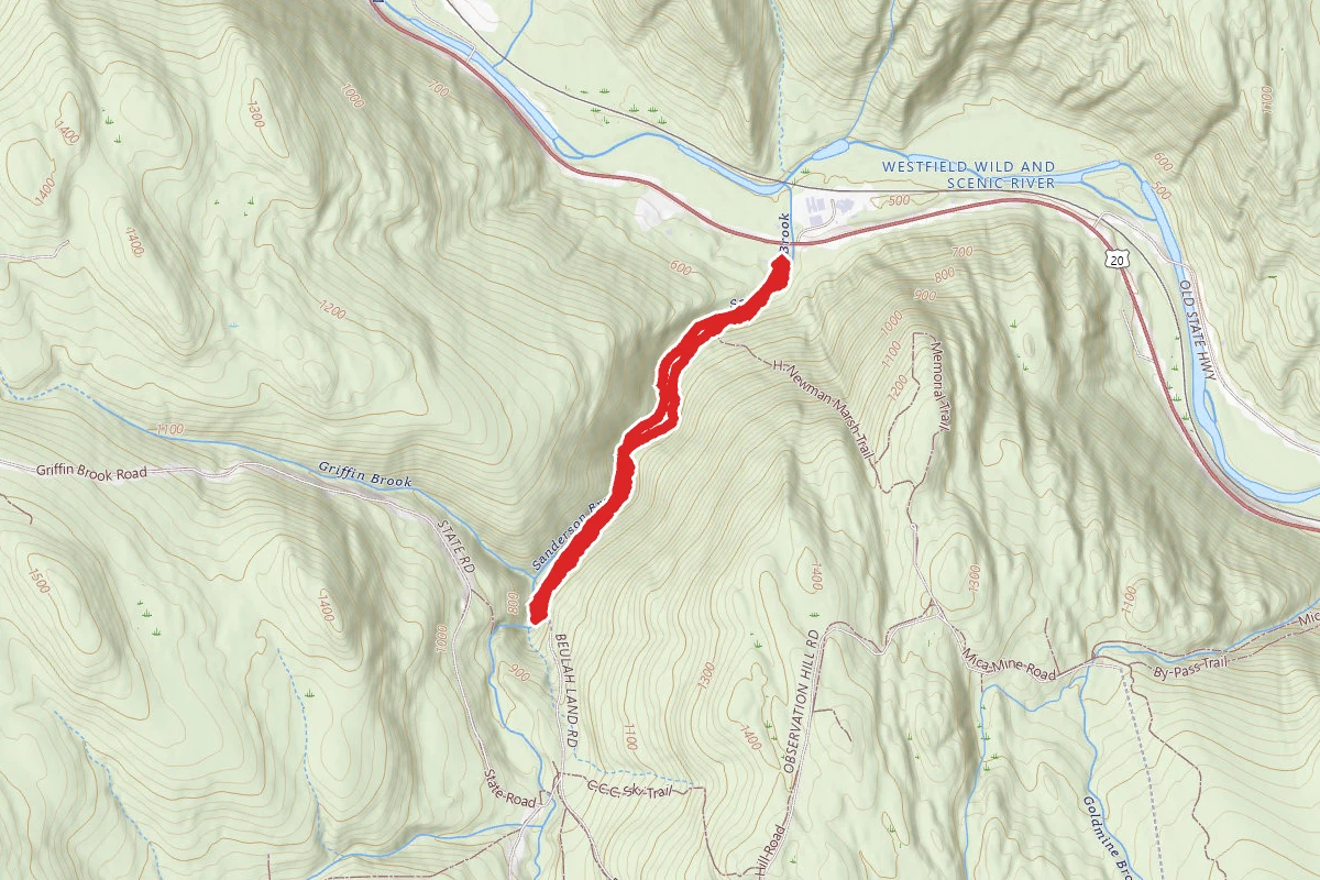 Sanderson Brook Falls Trail