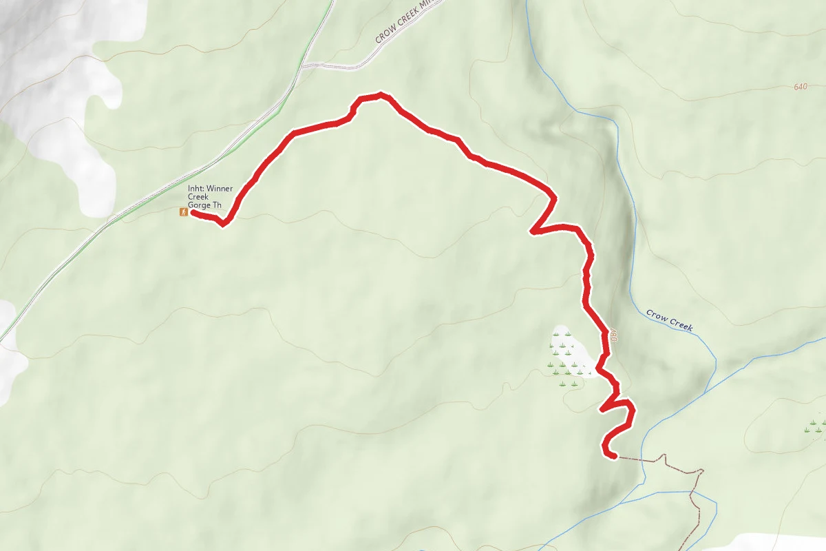 Winner Creek Trail via Crow Creek Road