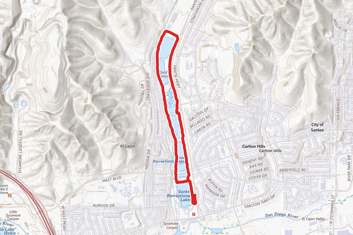 Santee Lakes Trail