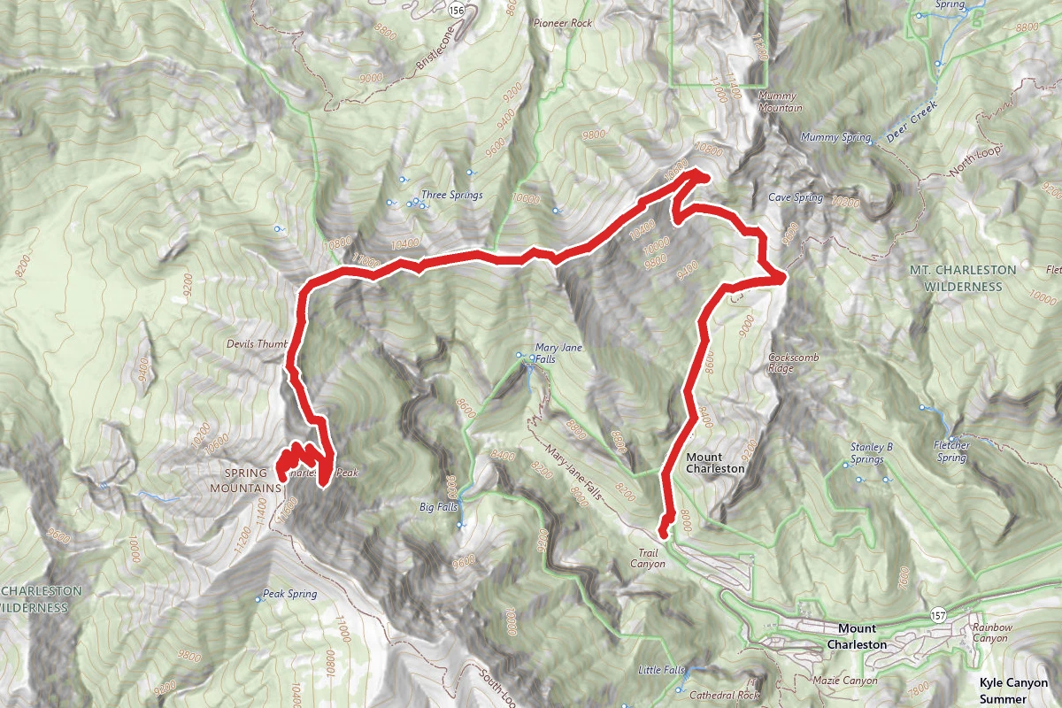 Mt. Charleston via Deer Creek Trail