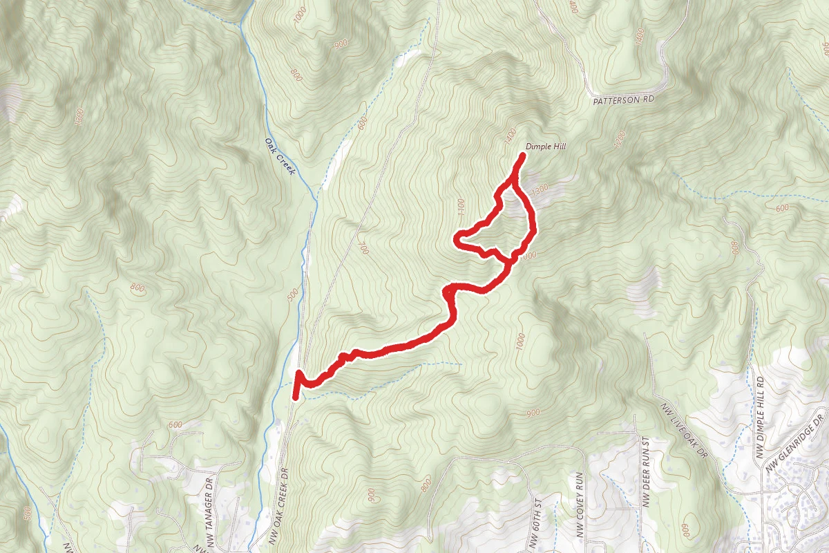 Oak Creek to Dimple Hill