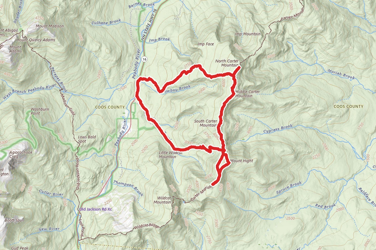 Mount Height to Carter Dome to North Carter Loop