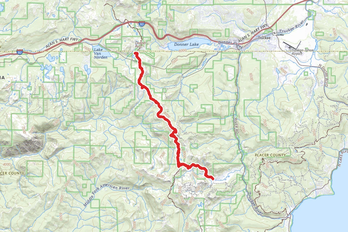 Donner Pass to Squaw Valley via the Pacific Crest Trail