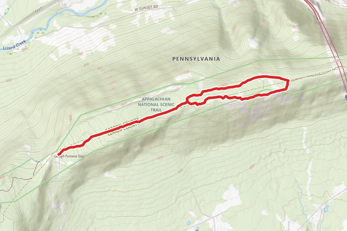 Scenic South Trail to Appalachian Trail via Ashfield Road