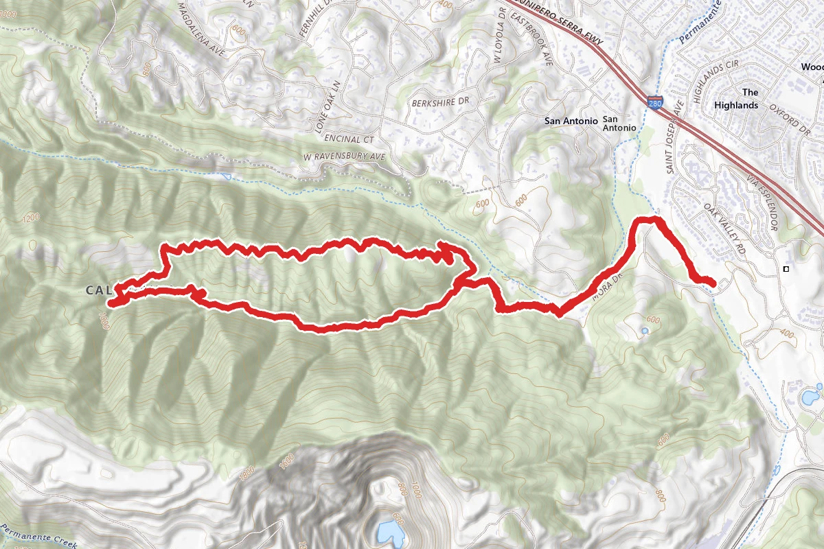 High Meadow and Upper Wildcat Canyon Loop via Lower Meadow Trail