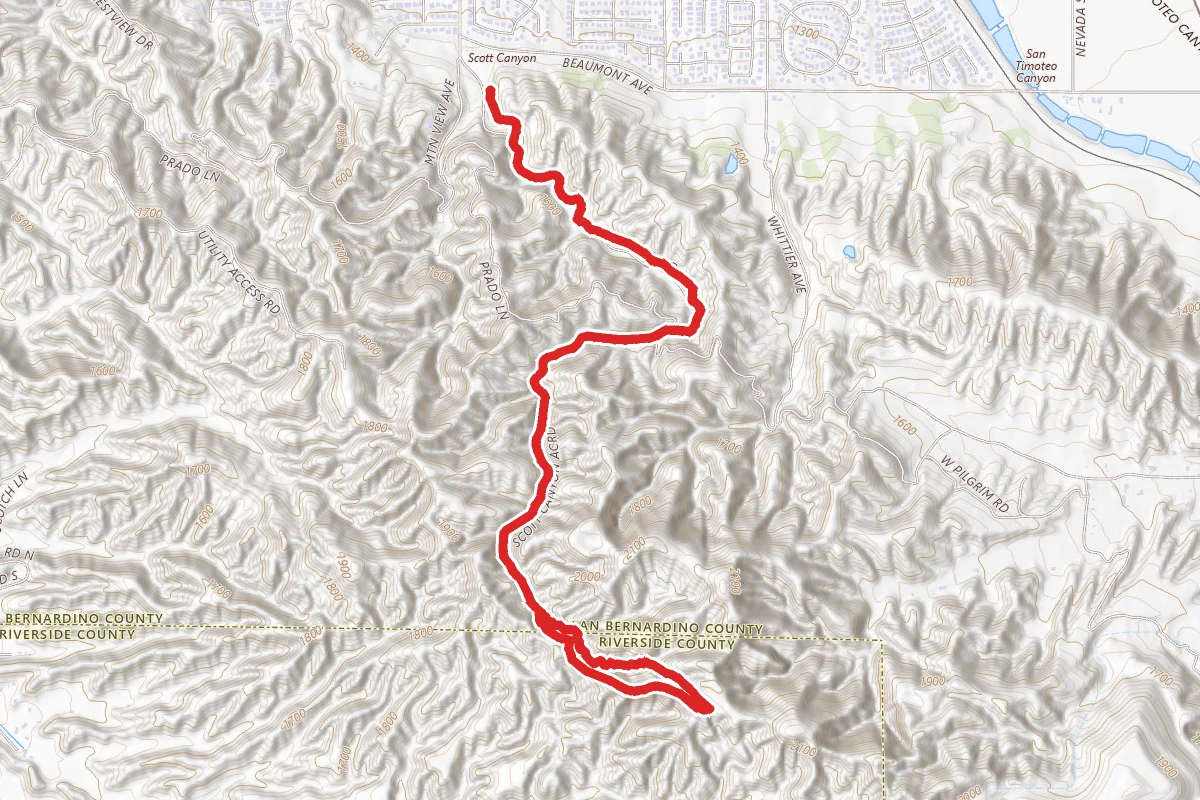 Scott Canyon Trail to Jedi Trail