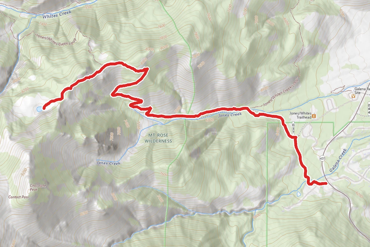 Galena Creek to Church's Pond