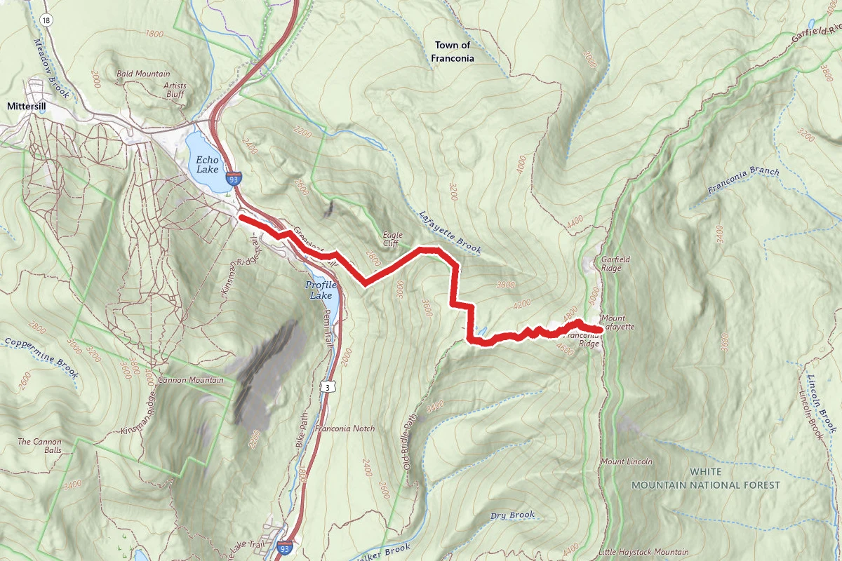 Mount Lafayette via Greenleaf Trail