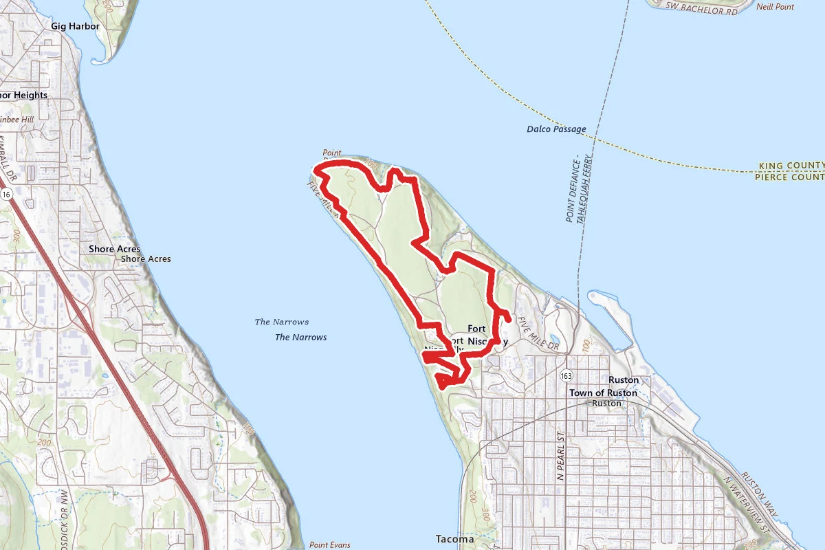 Point Defiance Park Outer Loop