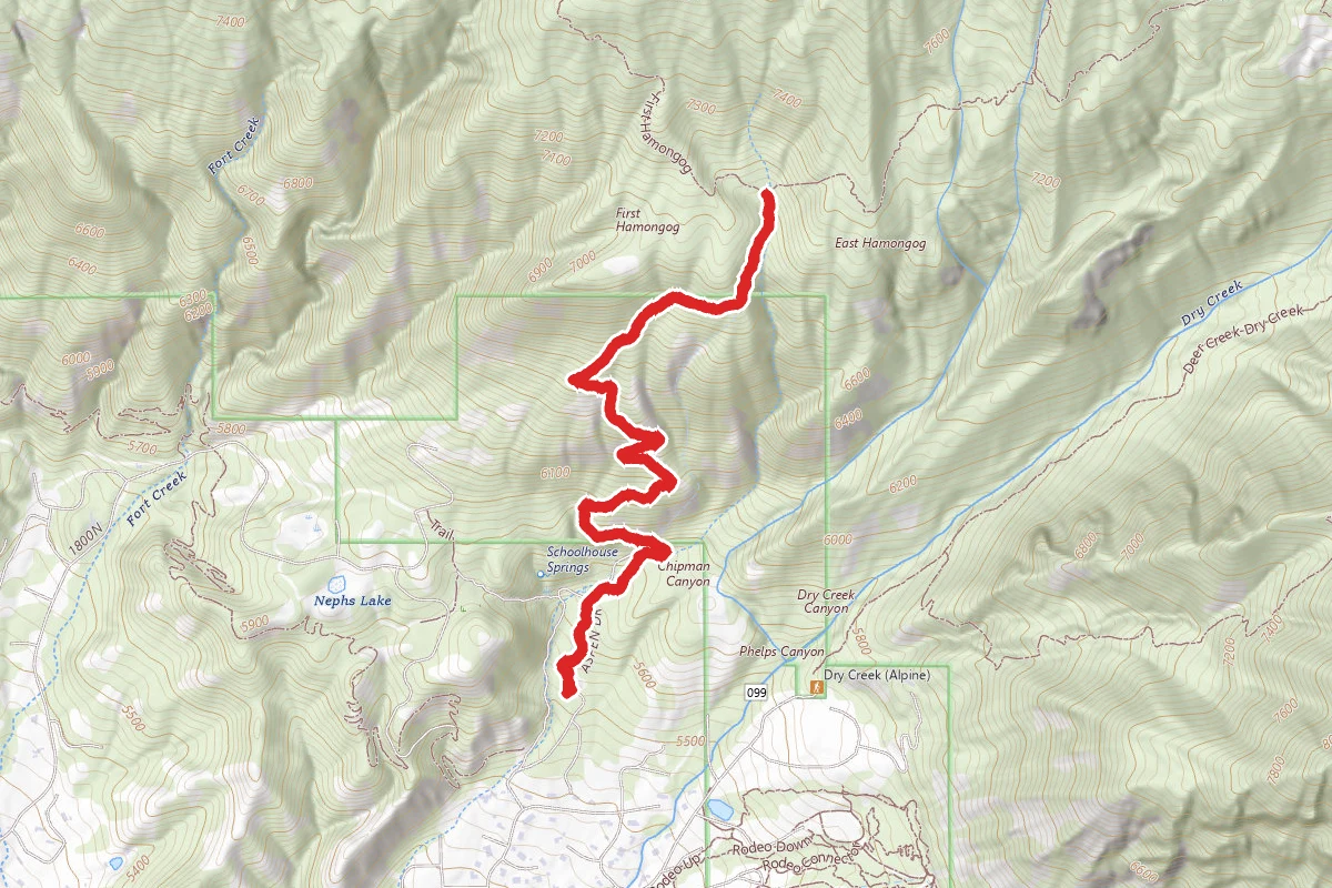 Lone Peak Area to Lake Hardy