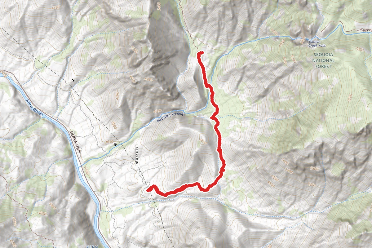 Salmon Creek Falls Viewpoint via Rincon Trail