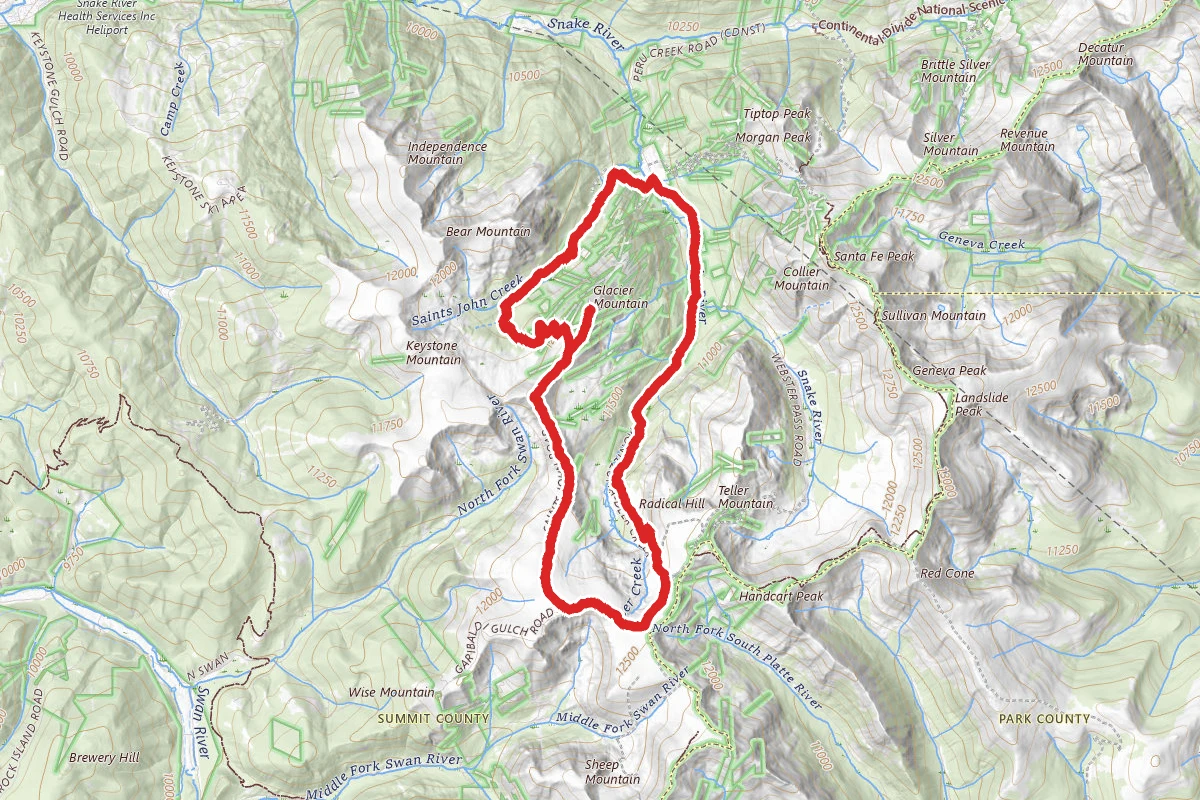 Deer Creek, Glacier Mountain, and Saints John OHV Loop