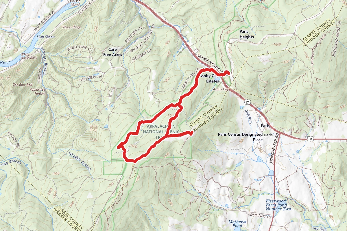 Ashby Gap and Old Appalachian Trail Loop