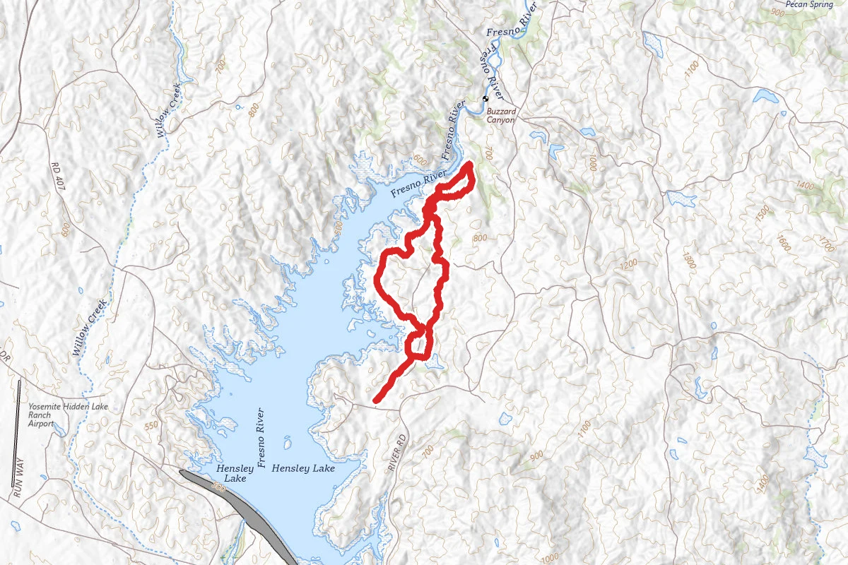 Hensley Lake Day Use Areas Trail