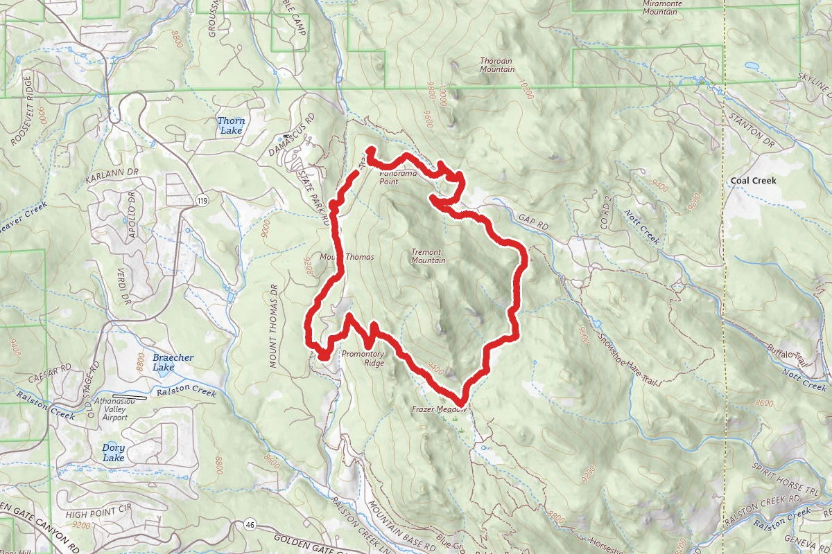 Coyote Trail to Mule Deer Trail to Elk Trail Loop