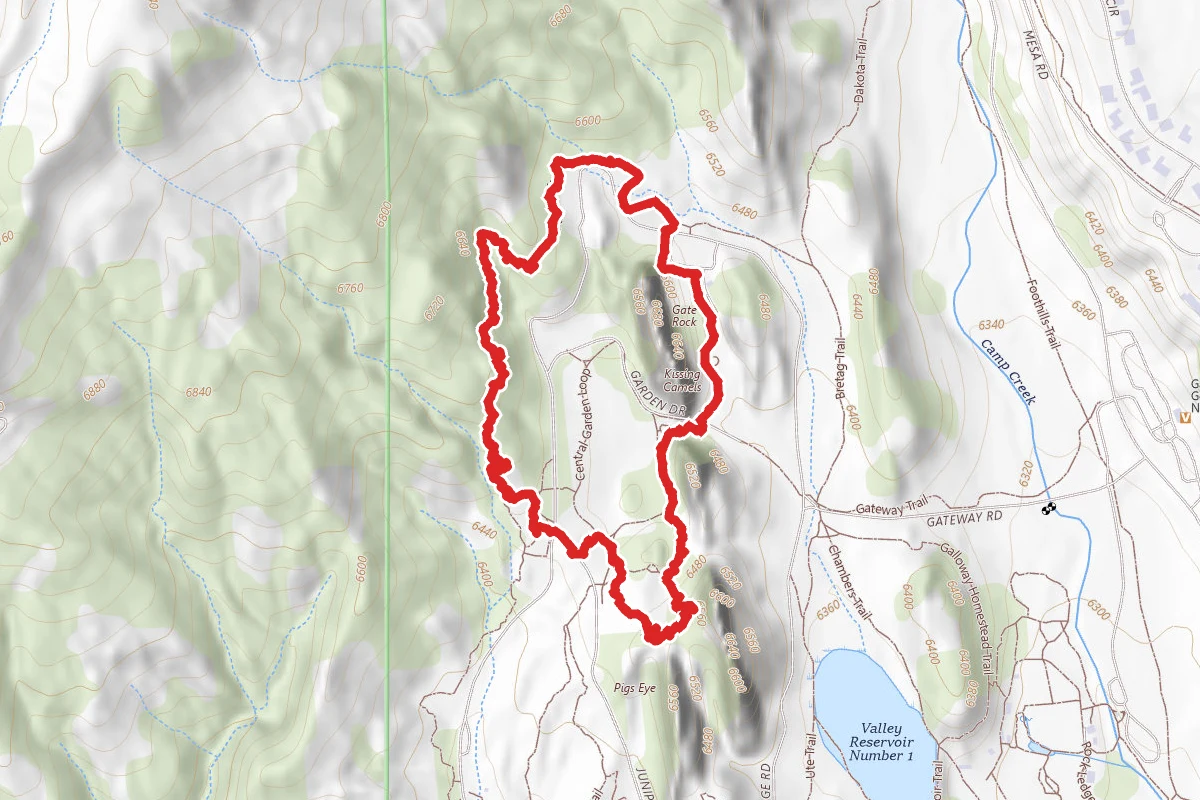 Palmer, Upper Loop, and Central Garden Trail Loop