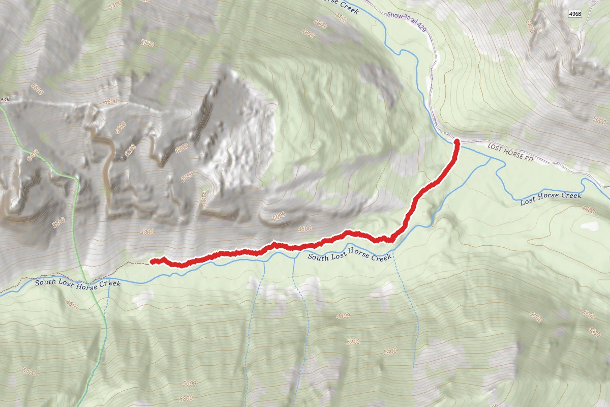 Lower South Fork Lost Horse