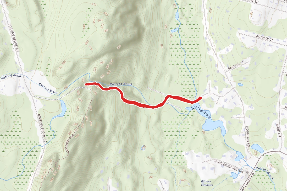 Roaring Brook Falls via Roaring Brook Road