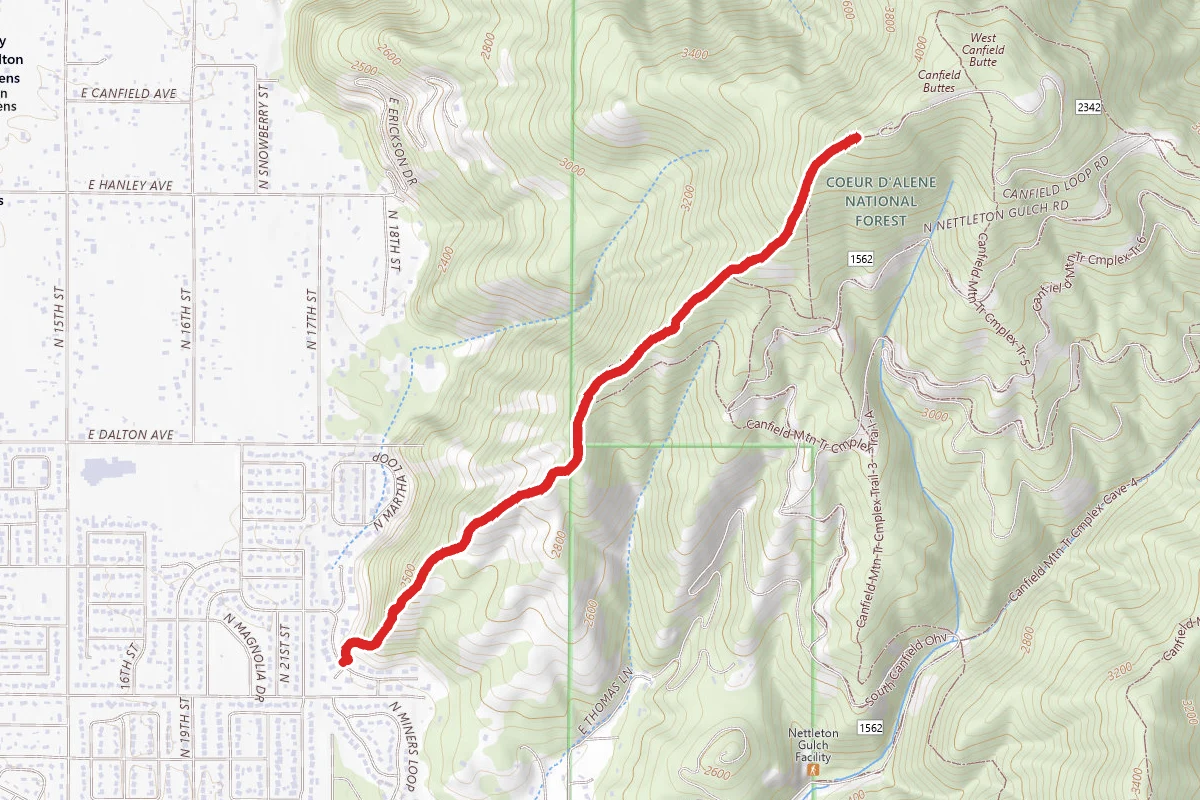 West Canfield Butte via Trail 1
