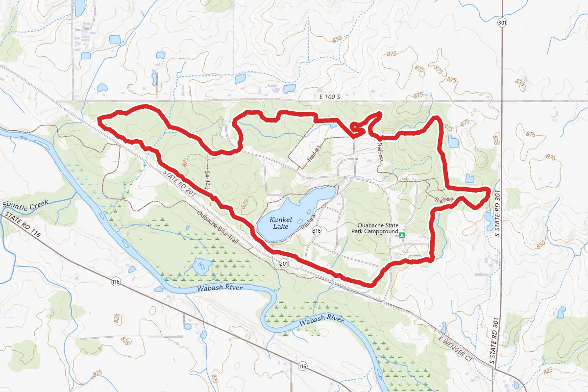 Ouabache State Park Trail Loop