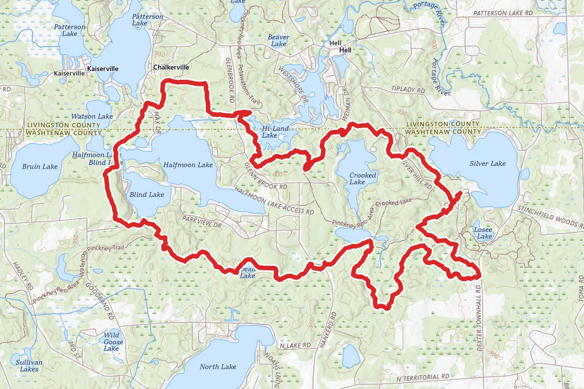 Potawatomi Trail - Half Loop