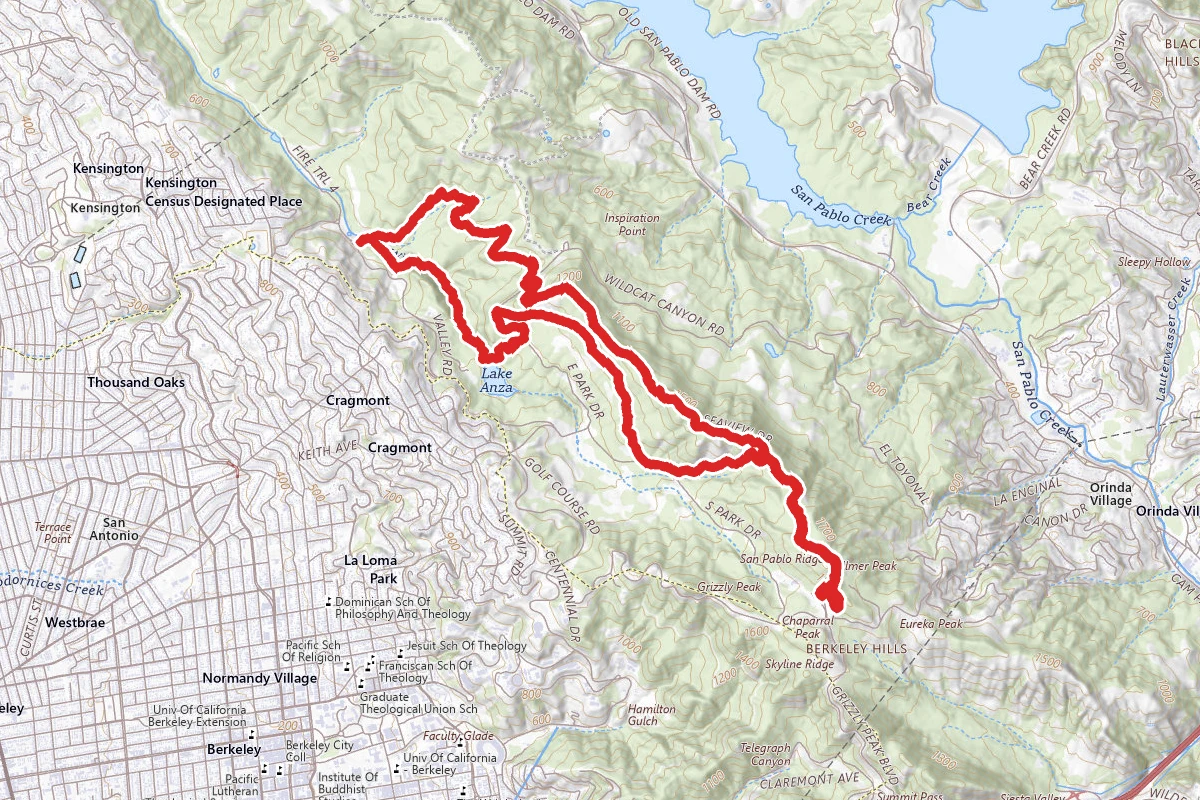 Seaview, Meadows Canyon, Wildcat Gorge, Quarry, Lower Big Springs