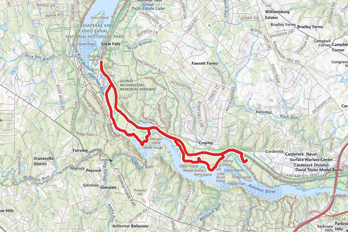 Billy Goat Trail from Chesapeake & Ohio National Historic Park