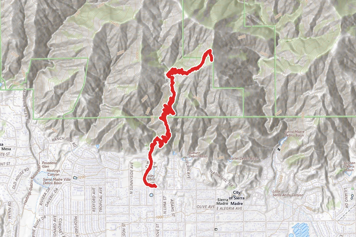 Bailey Canyon Trail to Jones Peak